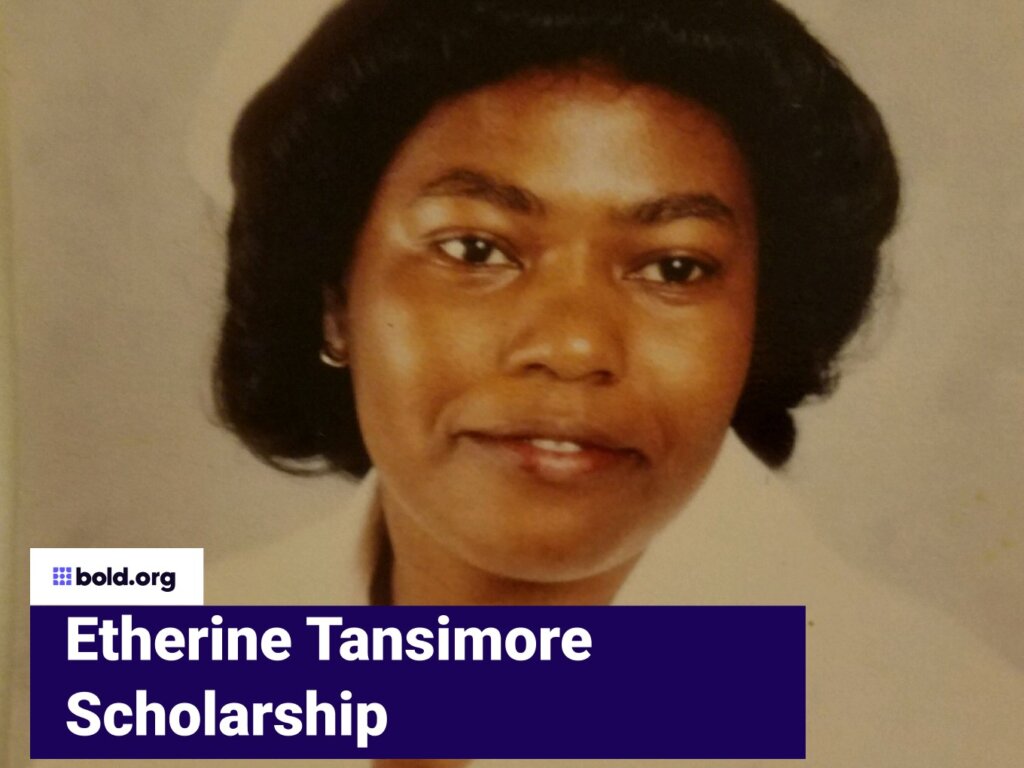 Image of Etherine Tansimore which is used in the official image for the Etherine Tansimore College Scholarship.